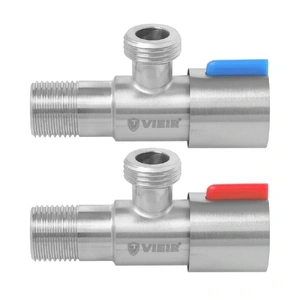 Кран угловой с отражателем (комплект) HР/HР VIEIR 1/2″x1/2″ (VER67)