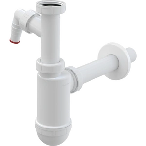 Сифон для умывальника DN32 c накидной гайкой и штуцером 5/4" AlcaPlast A430P