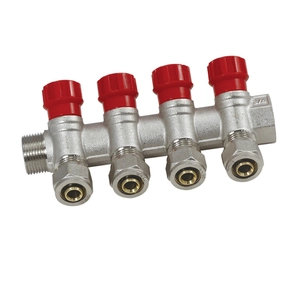 Коллектор регулирующий с вентилями и цангами VIEIR 3/4″x16 (VR)