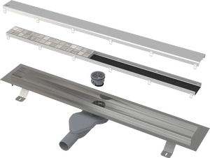 Водоотводящий желоб AlcaPlast APZ13-DOUBLE6 Fit and Go 850