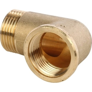 Угольник с внутренней и наружной резьбой ВН STOUT ЛАТУНЬ (SFT-0011)