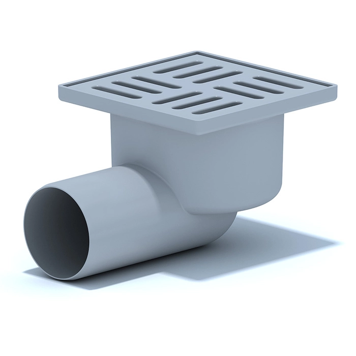 Трап для душа АНИПласт TA5104 горизонтальный нерегулируемый с выпуском 50 мм и решеткой из пластика 100х100 мм (TA5104)