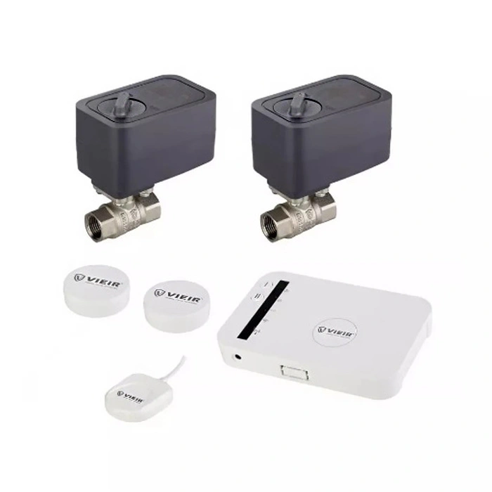 Система контроля протечки воды с беспроводными датчиками и Wi-Fi VIEIR 1/2 (VR14-1)