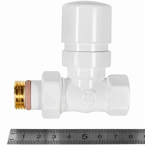 Клапан термостатический STOUT Design белый, прямой 1/2 (SVTD-0001-000015W)
