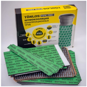 Комплект шумоизоляции для канализационных труб TONLOS PIPE PRO