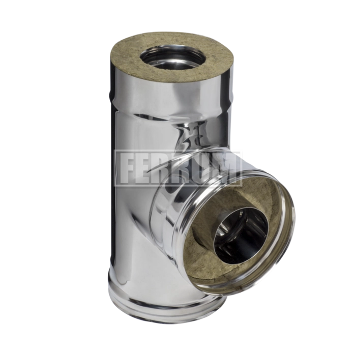 Сэндвич-тройник 90° Ferrum Austenite (0,8мм/0,5мм; AISI 304/AISI 430)