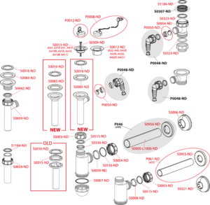Сифон для умывальника DN32 с нержавеющей решеткой DN63 AlcaPlast A410