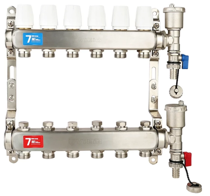 Коллектор из нержавеющей стали без расходомеров VIEIR 1"x3/4" (VR115A)