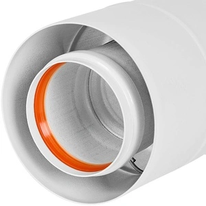 Адаптер подключения STOUT УНИВЕРСАЛЬНЫЙ c конденсатоотв. вертик. традиц. коакс. D60(м-м)/100(п-м) (хомут,фланец,втулка,адаптер) кроме Immergas,Navien D75/100 (SCR-6010-250300)