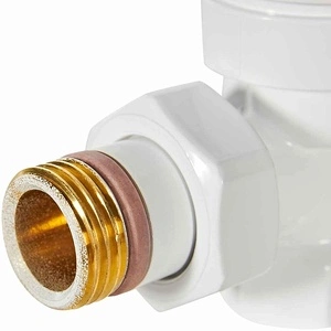 Клапан термостатический STOUT Design белый, угловой 1/2 (SVTD-0002-000015W)