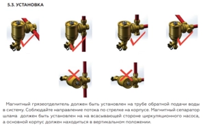 Магнитный сепаратор шлама ROMMER поворотный универсальный НР (RFW-0080)