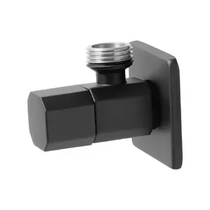 Вентиль угловой с отражателем VIEIR 1/2" черный (VER36-C)