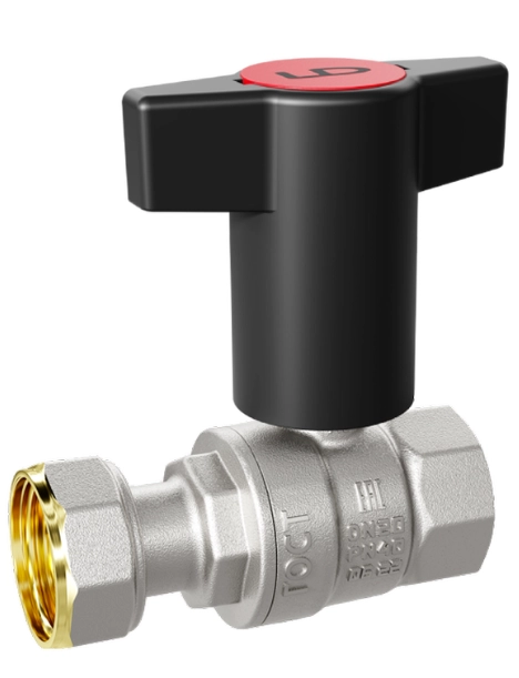 Кран шаровой с накидной гайкой Т - ручка LD Pride (LD 47.341)