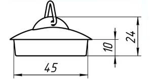 Пробка для мойки АНИПласт 45 мм (M300)