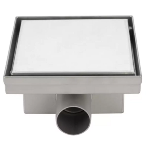 Горизонтальный душевой трап с сухим затвором 150x150мм под плитку VIEIR (VER15A-2)