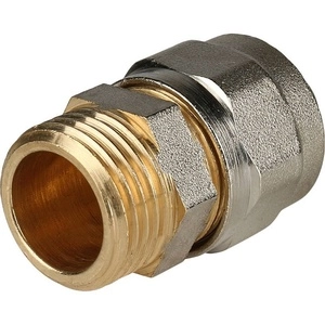 Переходник STOUT с наружной резьбой для металлопластиковых труб винтовой (SFS-0001)