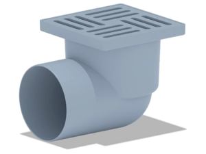 Трап для душа АНИПласт TA1110 горизонтальный нерегулируемый с выпуском 110 мм и пластиковой решеткой 150х150 мм (TA1110)