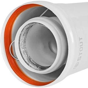 Удлинитель дымохода STOUT конденсац. коакс. D60(п-м)/100(п-м) (SCR-8610)