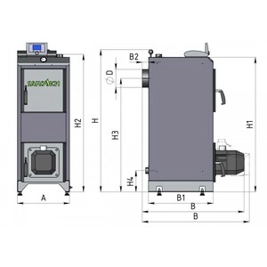 Твердотопливный котел SAKOVICH STANDART PELLET 10
