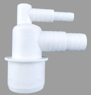 Адаптер канализационный ЮстаПласт угловой Ф40, 10-14/20-23