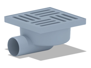 Трап для душа АНИПласт TA5110 горизонтальный нерегулируемый с выпуском 50 мм и решеткой из пластика 150х150 мм (TA5110)