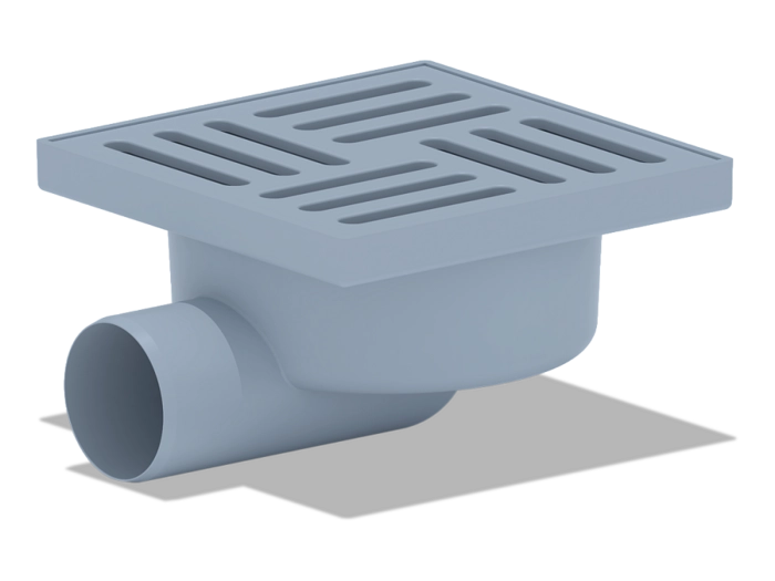 Трап для душа АНИПласт TA5110 горизонтальный нерегулируемый с выпуском 50 мм и решеткой из пластика 150х150 мм (TA5110)