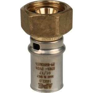 Переходник с накидной гайкой пресс STOUT для металлопластиковых труб (SFP-0016)