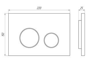 Клавиша смыва АНИПласт WPG1300G для инсталляции белая глянцевая круглая (WPG1300G)