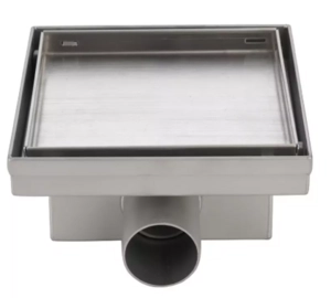 Горизонтальный душевой трап с сухим затвором 150x150мм под плитку VIEIR (VER15A-2)