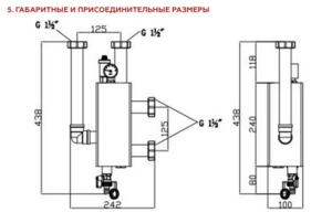 Гидравлическая стрелка ROMMER 3 м3/час (RDG-1015-004003)