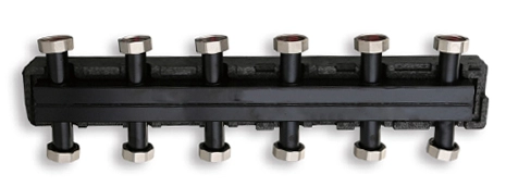 Стальной распределительный коллектор 6 выходов VIEIR 11/2″x(6) (VR211.3)