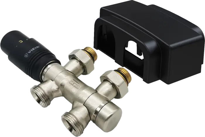 Универсальный комплект для нижнего подключения, черный G1/2" VIEIR (VR345-C)