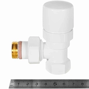 Клапан термостатический STOUT Design белый, угловой 1/2 (SVTD-0002-000015W)