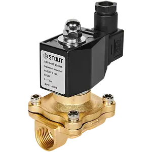 Клапан соленоидный (электромагнитный) STOUT прямого действия НЗ 220В