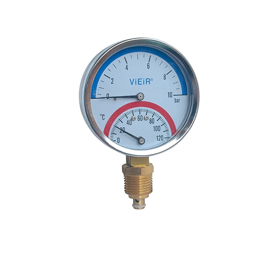 Термоманометр радиальный 0-6 BAR VIEIR (YE6)