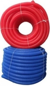 Гофрированная труба (Пешель) синяя/красная