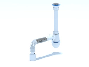 Сифон для раковины АНИПласт C1010 1 1/4 дюйма 40 мм с гибкой трубой 40х50 мм (C1010)