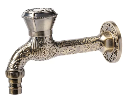 Кран водоразборный длинный декор/силумин VIEIR (VR323)