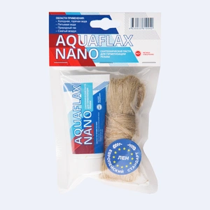 (61007) AquaflaxNano, набор паста 30г туба +15г лён (ЕВРО)
