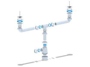 Сифон для мойки АНИПласт Грот A3000 1 1/2 дюйма 40 мм двойной (A3000)