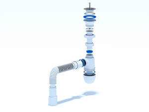 Сифон для мойки АНИПласт C0120 1 1/2 дюйма 40 мм без выпуска (C0120)