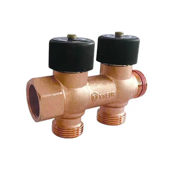 Коллектор водоразборный с регулировочными вентилями VIEIR 3/4″ (VR507)