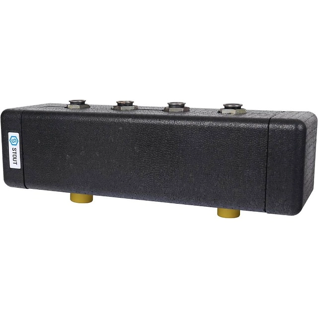 Стальной распределительный коллектор 2 отопительных контура с гидравлическим разделителем DN 20 STOUT (SDG-0018-002502)