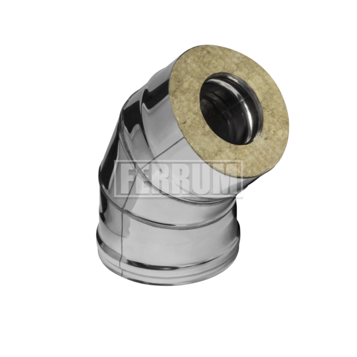 Сэндвич-колено 135° Ferrum Austenite (0,8мм/0,5мм; AISI 304/AISI 430)