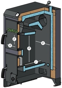 Твердотопливный котел Sakovich STANDART PRO 26