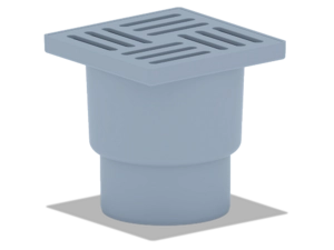 Трап для душа АНИПласт TA1210 вертикальный нерегулируемый с выпуском 110 мм и пластиковой решеткой 150х150 мм (TA1210)