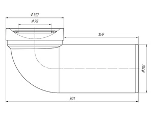 Труба фановая АНИПласт 110 мм 90 градусов (W9220)