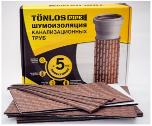 Комплект шумоизоляции для канализационных труб TONLOS PIPE