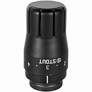 Головка термостатическая STOUT Design черная, жидкостная M30x1,5 (SHTD-0002-003015B)