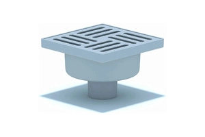 Трап вертикальный нерегулируемый АНИПласт TA5210 выпуск 50 мм с решеткой из пластика 150х150 мм (TA5210)